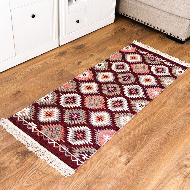 Covoras Tradational Rosu-Bej 60 x 150 CM