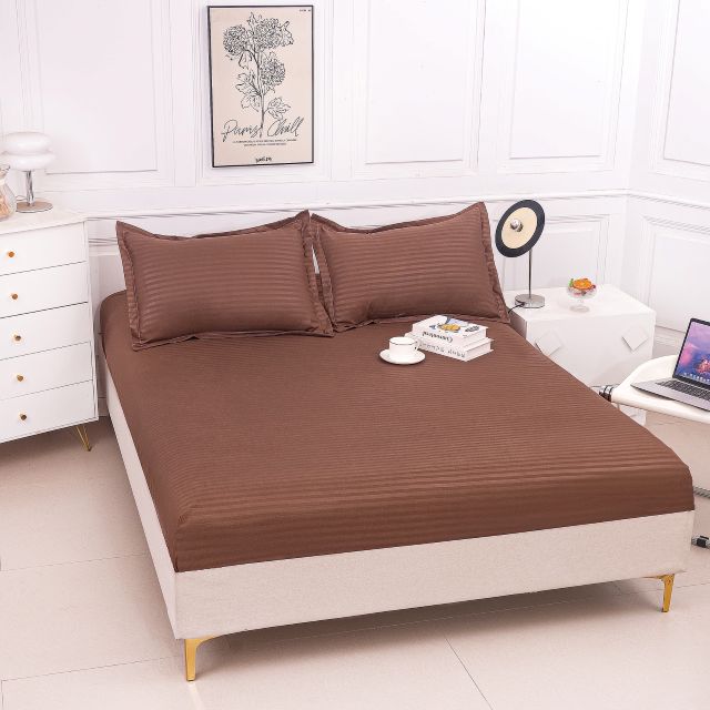 Cearceaf pat cu elastic + 2 fete de perna HPP-01