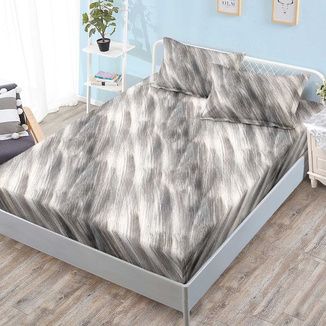 Cearceaf pat finet cu elastic + 2 fete de perna G-261