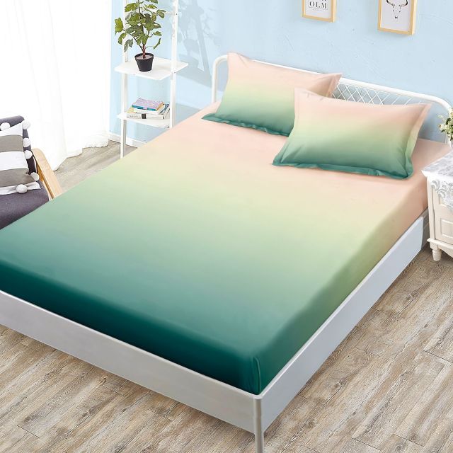 Cearceaf pat finet cu elastic + 2 fete de perna G-245