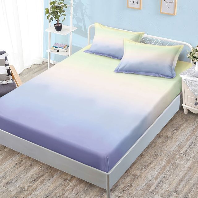 Cearceaf pat finet cu elastic + 2 fete de perna G-239