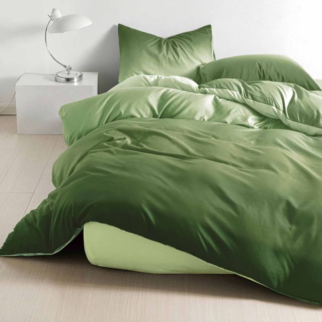 Lenjerie pat dublu, 4 piese,cu elastic E-137